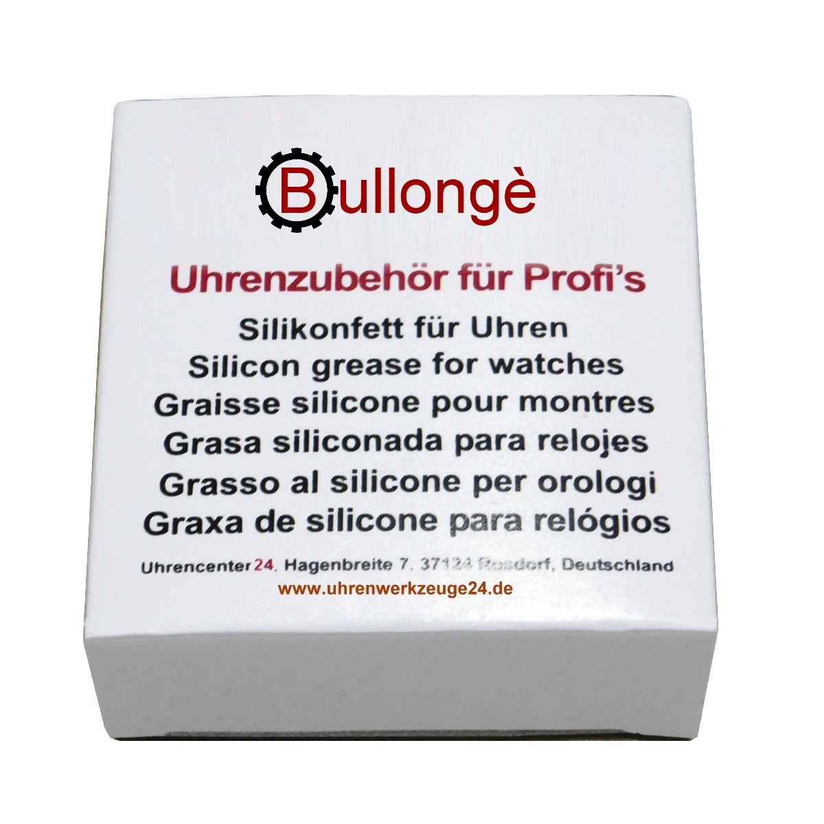 Grasso al silicone BULLONÈ in scatola rotonda simile a Bergeon 7055 - un  articolo per orologiai