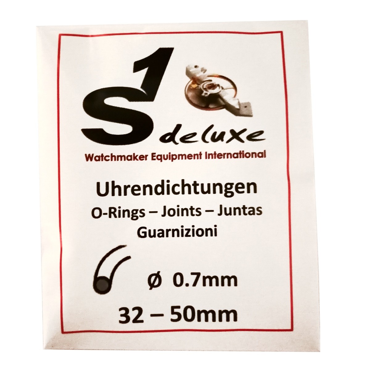 100 XXL Uhrendichtungen rund 32-50mm