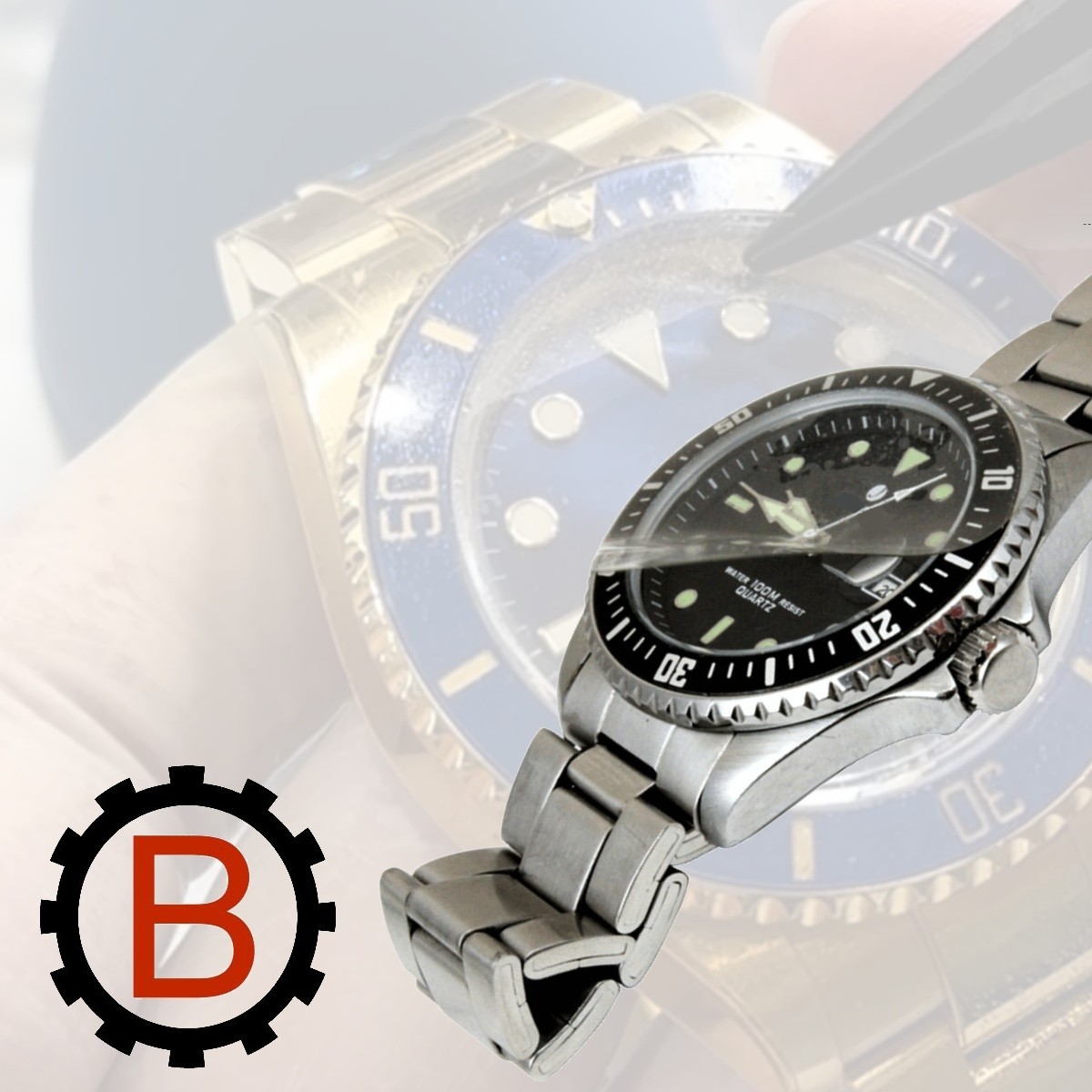 brotect Pellicola Protettiva Vetro per Orologi (Circolare, ø: 23 mm) Protezione Schermo (3 Pezzi) [Durezza Estrema 9H, Chiaro