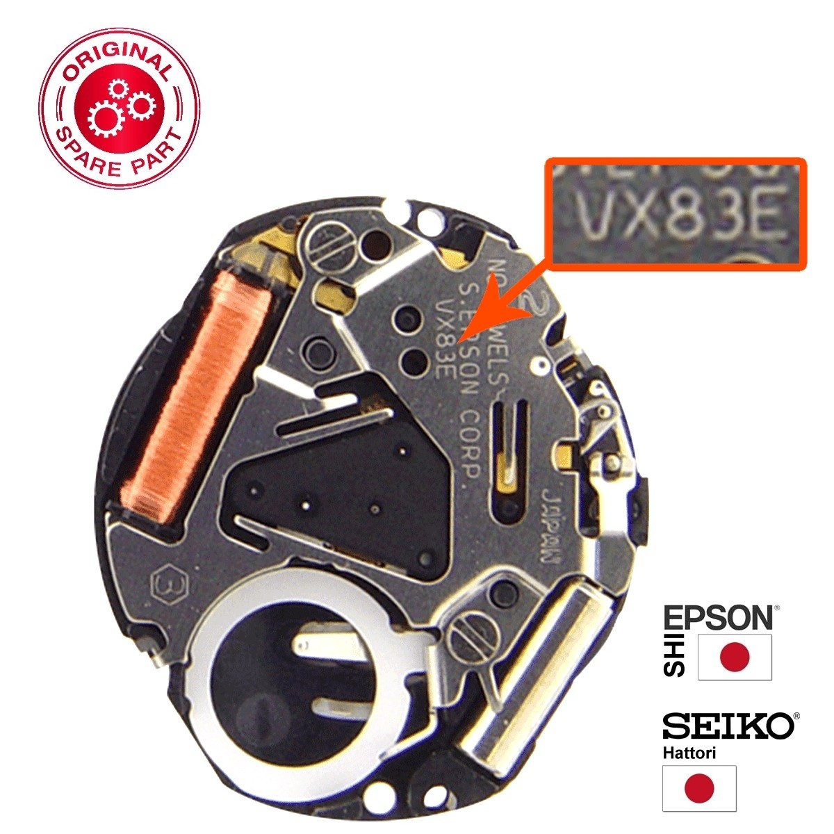 Surakey Movimento Per Orologio Al Quarzo Da 80 Mm – Quadrante Con Numeri Arabi, Lancette Silenziose, Stile Vintage, Accessorio Fai-da-Te