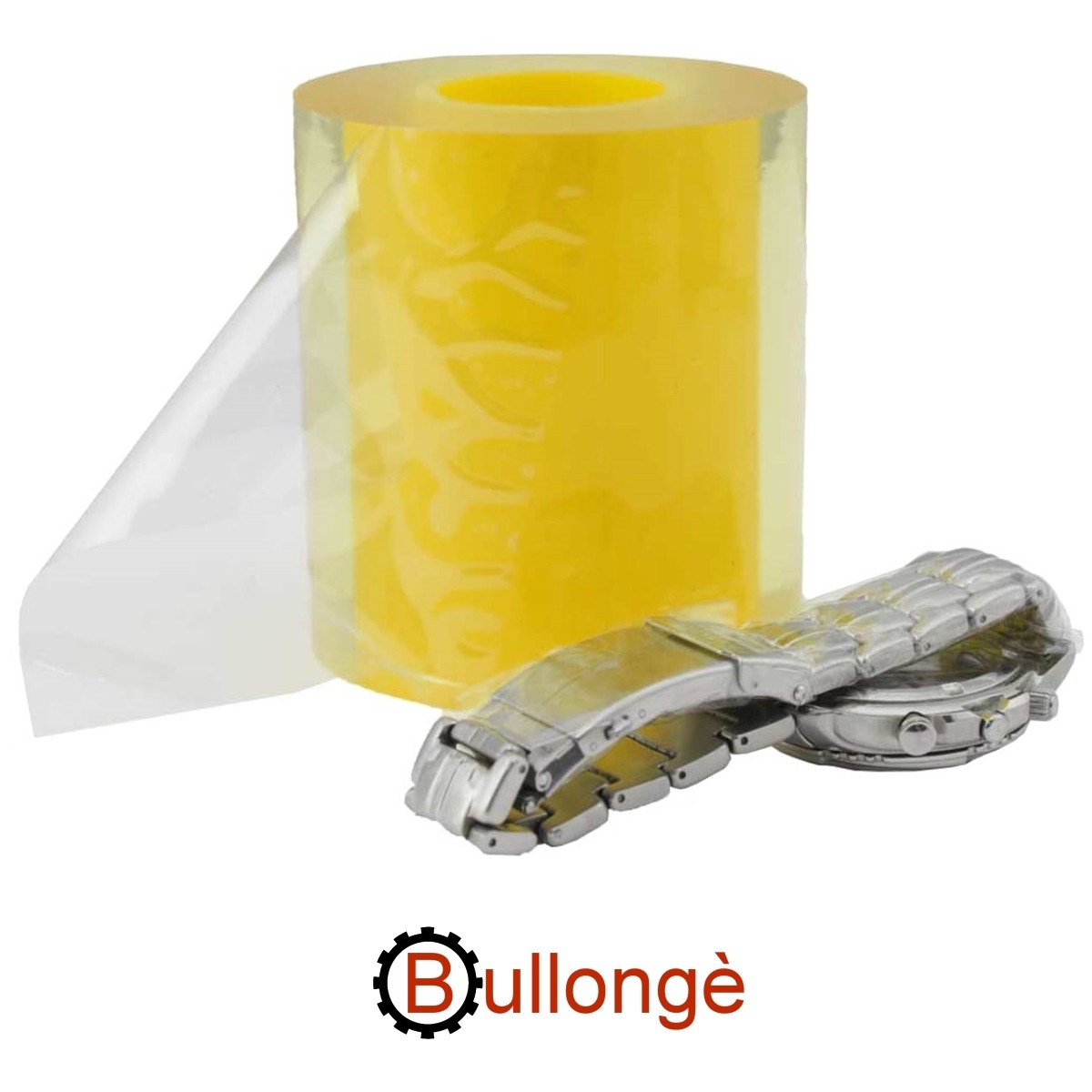 Rotolo PVC trasparente antistatico BULLONGÈ 80mm per orologi