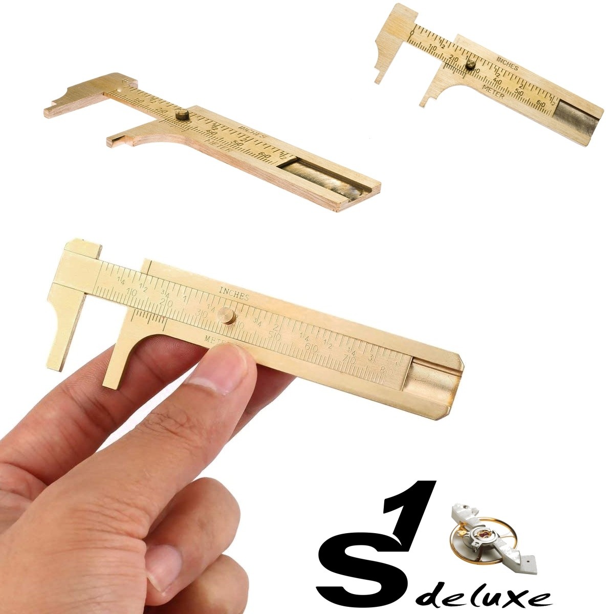 CALIBRO A INNESTO In Ottone Con Raschietto Scorrevole A Vite C9L72503 - Foto 9