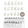 153 lancette fosforescenti HIGH-QUALITY - acciaio