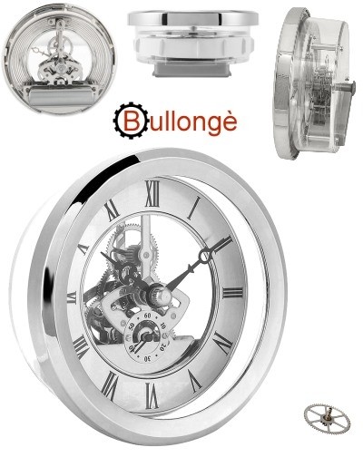 Orologio da incasso BULLONGÈ KEMPA-CROMATA MECCANICA - meccanismi orologi  da incasso