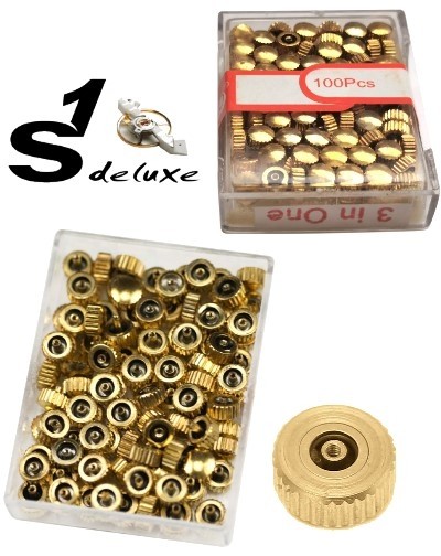 Set di corone DORATE con guarnizione per orologi