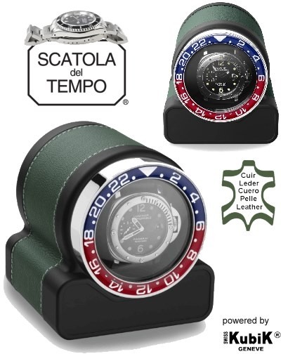 Scatola del Tempo scatola carica orologi Rotor One Green Pepsi watch winder