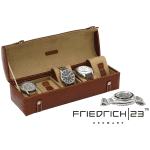 Cofanetto porta orologi Friedrich|23 CROCO 5 PECANO