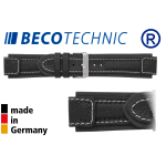 Cinturino in Pelle Beco Technic TERRASCO 18mm nero