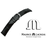 Cinturino pelle MAURICE LACROIX LOUISIANA 18 nero/inox