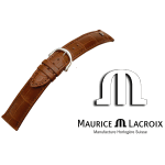 Cinturino pelle MAURICE LACROIX LOUISIANA 18 cognac/inox