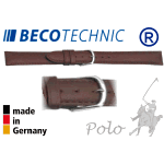 Cinturino in pelle Beco Technic POLO marrone 8mm inox